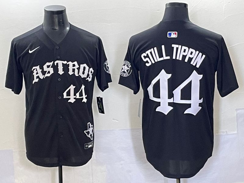 Men 2025 Houston Astros 44 Still Tippin Black Seven generations Joint Name Nike MLB Jersey style 8